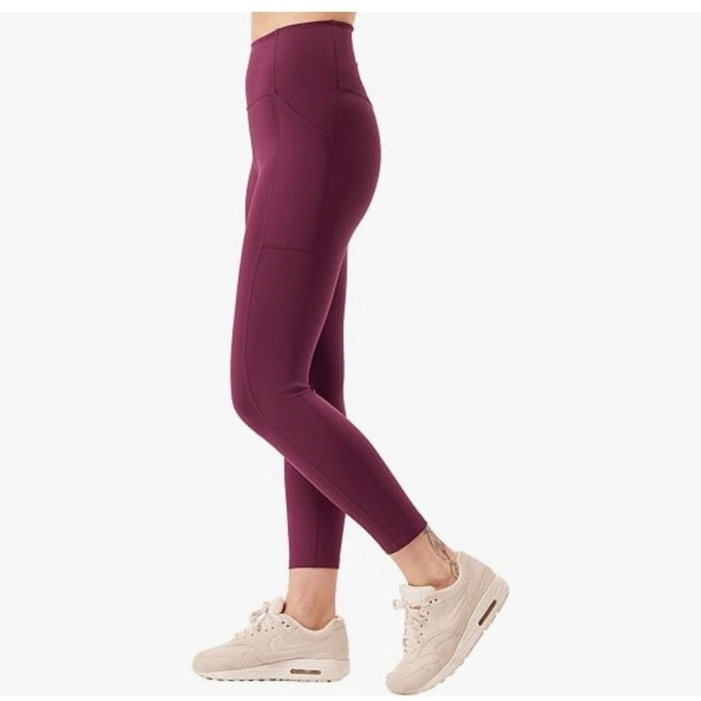 Girlfriend Collective Plum Compressive Pocket Leggings High Waist Size Small NWT